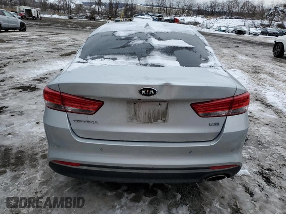 2016 Kia Optima LX Turbo with VIN 5XXGT4L18GG059422, listed as a Copart auction lot 44522895 with 41,954 mi miles and Salvage Title. Bid and sale history available at carsss.com. Image 6.