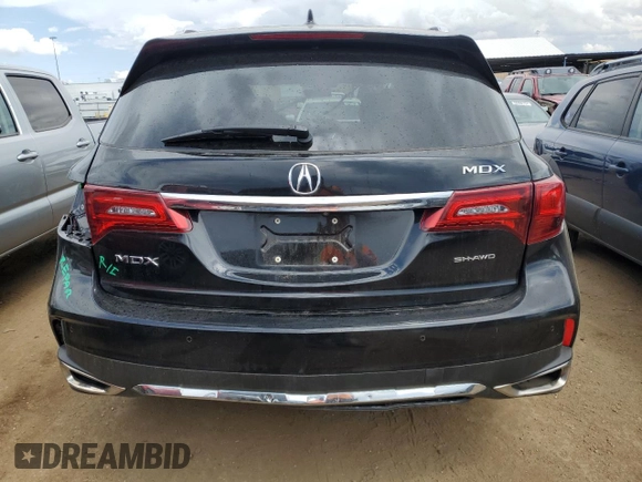 2018 Acura MDX Advance with VIN 5J8YD4H8XJL014076, listed as a Copart auction lot 66650524 with 42,482 mi miles and Clean Title. Bid and sale history available at carsss.com. Image 6.