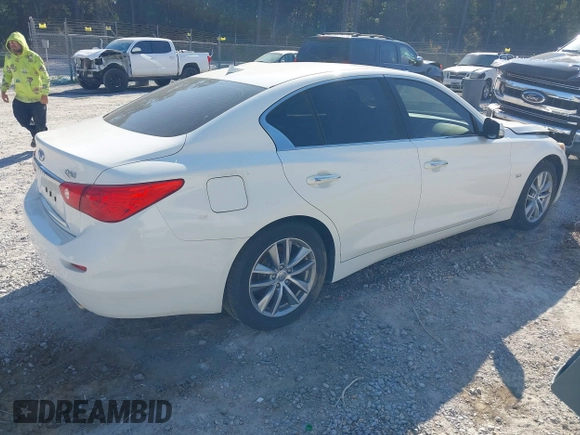 2017 Infiniti Q50 Premium with VIN JN1EV7AR2HM834338, listed as a IAAI auction lot 40992351 with 88,148 mi miles and . Bid and sale history available at DreamBid. Image 4.
