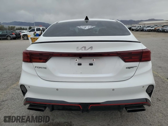 2023 Kia Forte GT with VIN 3KPF44AC4PE556330, listed as a Copart auction lot 48145385 with 14,169 mi miles and Salvage Title. Bid and sale history available at carsss.com. Image 6.