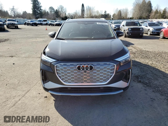 2024 Audi Q4 e-tron Premium Plus with VIN WA1LUBFZ2RP036788, listed as a Copart auction lot 47398845 with 2,034 mi miles and Salvage Title. Bid and sale history available at DreamBid. Image 5.