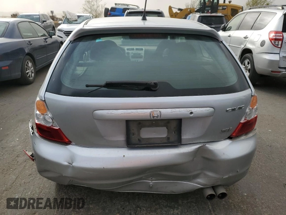 2005 Honda Civic Si with VIN SHHEP33595U503723, listed as a Copart auction lot 48775135 with 128,523 mi miles and Salvage Title. Bid and sale history available at DreamBid. Image 6.