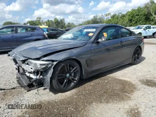 2018 BMW 4 Series 440i xDrive z VIN WBA4W9C57JAC99283, wystawiony jako Copart lot #60476195 z przebiegiem Nie podano mil oraz Czysty tytuł • Clean title. Historia ofert i sprzedaży dostępna na DreamBid. Obrazek 1.