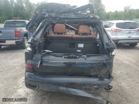 2022 BMW X7 M50i with VIN 5UXCX6C04N9J36012, listed as a Copart auction lot 55526554 with 0 mi miles and Salvage Title. Bid and sale history available at carsss.com. Image 6.