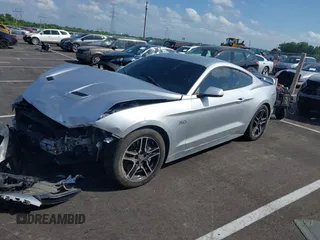2019 Ford Mustang GT with VIN 1FA6P8CFXK5151458, listed as a IAAI auction lot 42516539 with 114,048 mi miles and . Bid and sale history available at DreamBid. Image 2.