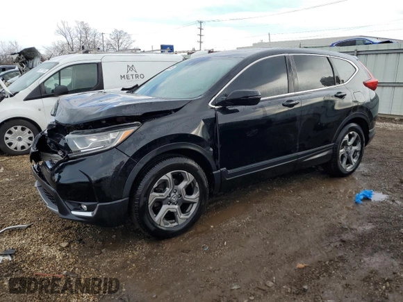 2019 Honda CR-V EX-L with VIN JHLRW2H88KX019694, listed as a Copart auction lot 46899205 with 43,403 mi miles and Salvage Title. Bid and sale history available at DreamBid. Image 1.