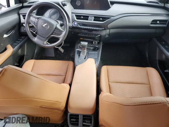 2020 Lexus UX with VIN JTHP9JBH3L2021736, listed as a Copart auction lot 87338594 with 0 mi miles and Salvage Title. Bid and sale history available at carsss.com. Image 8.