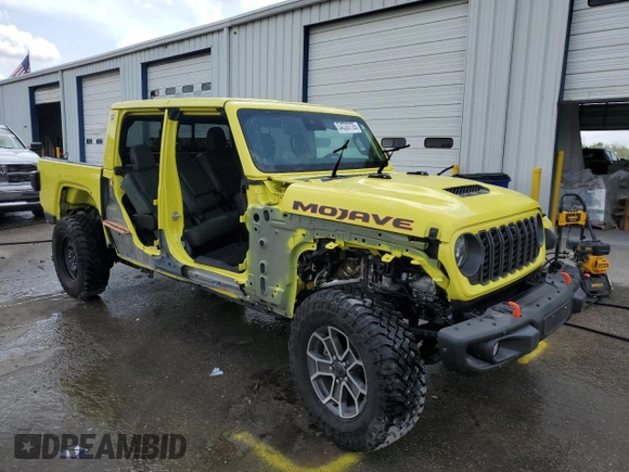 2024 Jeep Gladiator Mojave X with VIN 1C6JJTEG8RL104585, listed as a Copart auction lot 54528735 with 7,528 mi miles and Salvage title. Bid and sale history available at DreamBid. Image 4.