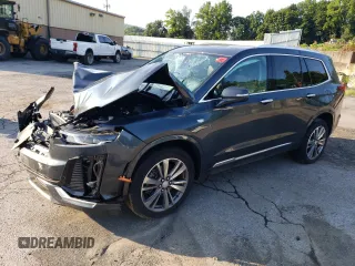 2021 Cadillac XT6 Premium Luxury with VIN 1GYKPDRS0MZ179863, listed as a Copart auction lot 62487704 with 0 mi miles and Salvage Title. Bid and sale history available at carsss.com. Image 1.