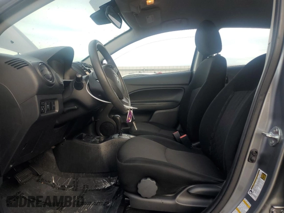 2022 Mitsubishi Mirage ES with VIN ML32AUHJXNH003347, listed as a Copart auction lot 44805205 with 48,546 mi miles and Salvage title. Bid and sale history available at DreamBid. Image 7.