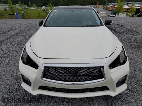 2017 Infiniti Q50 Red Sport 400 with VIN JN1FV7AP7HM850246, listed as a Copart auction lot 58536135 with Not provided miles and Salvage title. Bid and sale history available at DreamBid. Image 5.