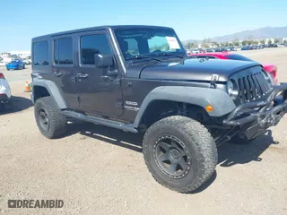 2018 Jeep Wrangler JK Unlimited Sport S with VIN 1C4BJWDGXJL865378, listed as a IAAI auction lot 41985557 with 75,617 mi miles. Bid and sale history available at carsss.com. Image 1.