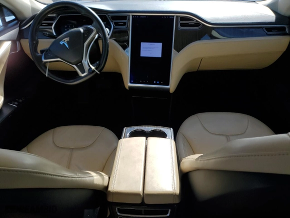 2013 Tesla Model S with VIN 5YJSA1CN1DFP13130, listed as a Copart auction lot 49703475 with 227,093 mi miles and Salvage Title. Bid and sale history available at carsss.com. Image 8.
