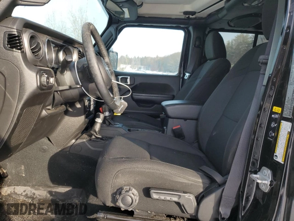 2022 Jeep Wrangler Unlimited Willys Sport with VIN 1C4HJXDN0NW207099, listed as a Copart auction lot 43395805 with 55,529 mi miles and Salvage Title. Bid and sale history available at DreamBid. Image 7.