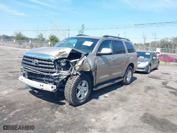 2008 Toyota Sequoia SR5 with VIN 5TDBY64AX8S010888, listed as a IAAI auction lot 41686880 with 146,358 mi miles. Bid and sale history available at carsss.com. Image 2.