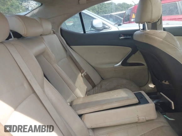 2010 Lexus IS 250 with VIN JTHBF5C25A2094432, listed as a IAAI auction lot 42361773 with 257,391 mi miles and . Bid and sale history available at DreamBid. Image 8.
