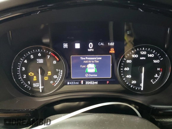 2023 Cadillac XT6 AWD Premium Luxury with VIN 1GYKPFRS3PZ121942, listed as a Copart auction lot 46489545 with 35,453 mi miles and Salvage Title. Bid and sale history available at DreamBid. Image 9.