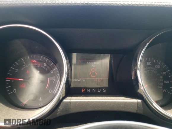 2016 Ford Mustang V6 with VIN 1FA6P8AMXG5331774, listed as a Copart auction lot 58461074 with 60,640 mi miles and Salvage title. Bid and sale history available at DreamBid. Image 9.