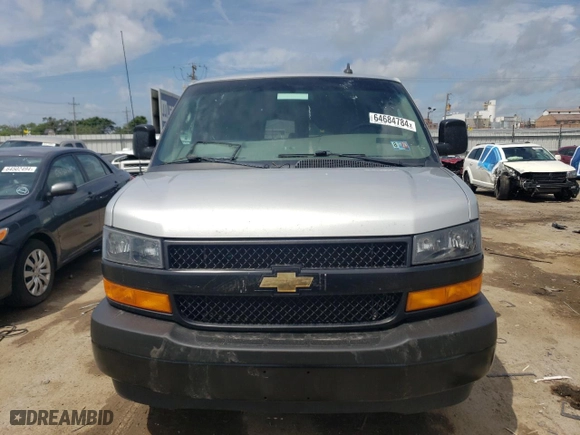 2020 Chevrolet Express Passenger LS with VIN 1GAZGNFP7L1261010, listed as a Copart auction lot 64684784 with 73,934 mi miles and Salvage Title. Bid and sale history available at carsss.com. Image 5.