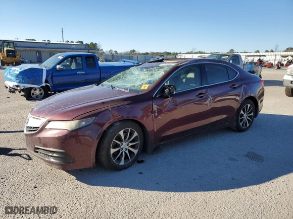 2015 Acura TLX Tech with VIN 19UUB1F50FA021889, listed as a Copart auction lot 47689405 with 162,995 mi miles and Salvage Title. Bid and sale history available at carsss.com. Image 1.