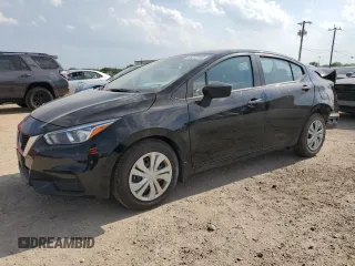 2021 Nissan Versa S with VIN 3N1CN8DV1ML911775, listed as a Copart auction lot 55272185 with 9,615 mi miles and Salvage title. Bid and sale history available at DreamBid. Image 1.
