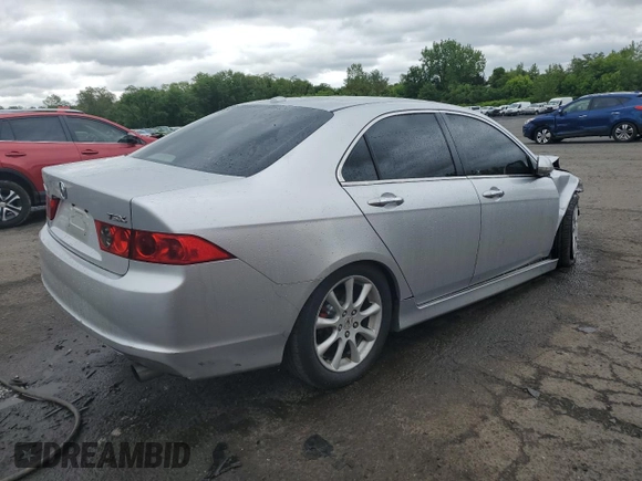 2006 Acura TSX with VIN JH4CL96876C006227, listed as a Copart auction lot 58019815 with Not provided miles and Salvage title. Bid and sale history available at DreamBid. Image 3.