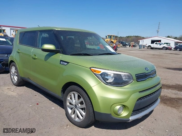 2018 Kia Soul + with VIN KNDJP3A50J7889435, listed as a IAAI auction lot 41902281 with 128,679 mi miles. Bid and sale history available at carsss.com. Image 1.