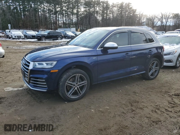 2018 Audi SQ5 Premium Plus with VIN WA1A4AFY5J2009188, listed as a Copart auction lot 43081744 with 92,446 mi miles and . Bid and sale history available at DreamBid. Image 1.
