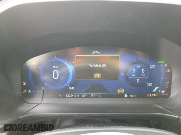 2020 Ford Escape SE Sport Hybrid with VIN 1FMCU0BZ1LUC26389, listed as a Copart auction lot 64202664 with 82,244 mi miles and Salvage Title. Bid and sale history available at DreamBid. Image 9.