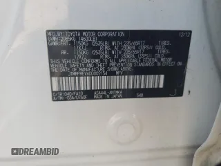 2013 Toyota RAV4 XLE with VIN JTMRFREV6DD002154, listed as a Copart auction lot 58860145 with 172,613 mi miles and Salvage title. Bid and sale history available at DreamBid. Image 12.