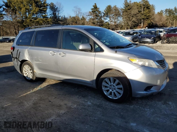 2013 Toyota Sienna LE with VIN 5TDJK3DC7DS058811, listed as a Copart auction lot 47431565 with 151,048 mi miles and Clean Title. Bid and sale history available at carsss.com. Image 4.