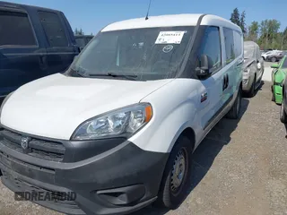 2018 Ram ProMaster City Cargo Tradesman with VIN ZFBERFAB6J6J55135, listed as a IAAI auction lot 42085413 with 124,408 mi miles. Bid and sale history available at carsss.com. Image 2.