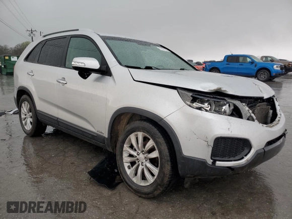 2011 Kia Sorento LX with VIN 5XYKTDA23BG046183, listed as a Copart auction lot 51247195 with 114,497 mi miles and Salvage Title. Bid and sale history available at carsss.com. Image 4.