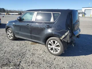 2014 Kia Soul + with VIN KNDJP3A50E7715743, listed as a Copart auction lot 47255695 with 107,064 mi miles and Salvage Title. Bid and sale history available at carsss.com. Image 2.