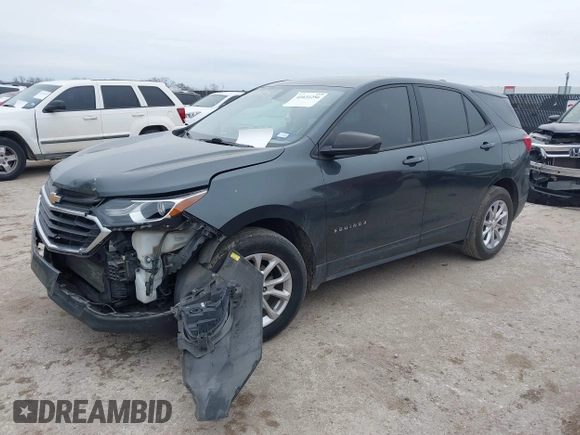 2018 Chevrolet Equinox LS with VIN 3GNAXHEV7JS640663, listed as a IAAI auction lot 41631256 with 141,224 mi miles and . Bid and sale history available at DreamBid. Image 2.