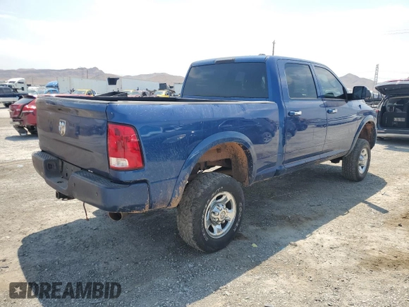 2011 Ram 2500 Laramie with VIN 3D7UT2CL0BG590537, listed as a Copart auction lot 58227634 with 186,752 mi miles and Salvage title. Bid and sale history available at DreamBid. Image 3.
