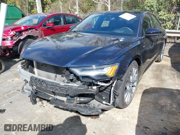 2022 Audi A6 Prestige with VIN WAUM2BF25NN032899, listed as a IAAI auction lot 41728685 with 48,722 mi miles. Bid and sale history available at carsss.com. Image 2.