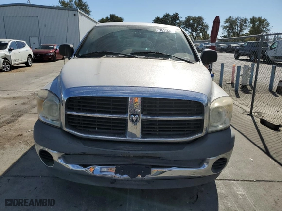 2007 Dodge Ram 1500 ST with VIN 1D7HA18K77J572902, listed as a Copart auction lot 77627844 with 123,796 mi miles and Salvage Title. Bid and sale history available at carsss.com. Image 5.