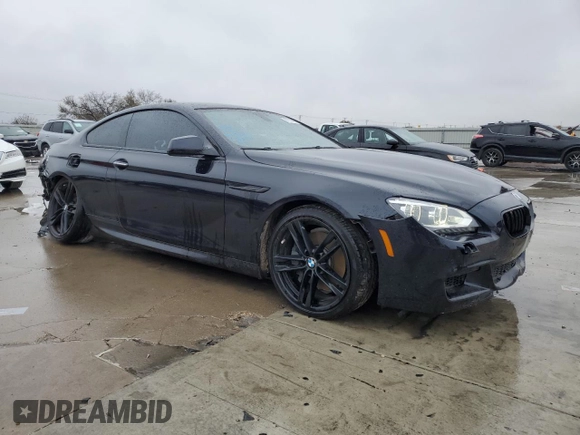 2013 BMW 6 Series 650i with VIN WBAYM9C58DDW20061, listed as a Copart auction lot 83113314 with 75,500 mi miles and Salvage Title. Bid and sale history available at carsss.com. Image 4.