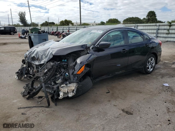 2017 Honda Civic Sedan LX with VIN 19XFC2F54HE048782, listed as a Copart auction lot 81576724 with 23,235 mi miles and Salvage Title. Bid and sale history available at carsss.com. Image 1.