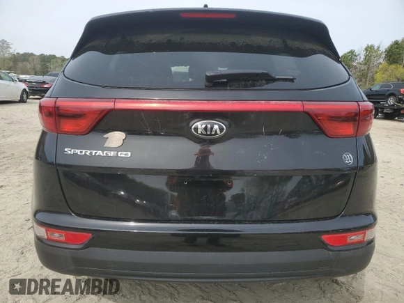 2018 Kia Sportage LX with VIN KNDPM3AC7J7424071, listed as a Copart auction lot 51664645 with 38,269 mi miles and Salvage Title. Bid and sale history available at carsss.com. Image 6.