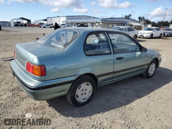1993 Toyota Tercel DX with VIN JT2EL43S8P0368057, listed as a Copart auction lot 44573625 with 229,631 mi miles and Clean Title. Bid and sale history available at carsss.com. Image 3.