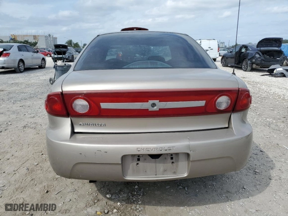 2003 Chevrolet Cavalier with VIN 1G1JC52F237121885, listed as a Copart auction lot 75840304 with 0 mi miles and Salvage Title. Bid and sale history available at carsss.com. Image 6.
