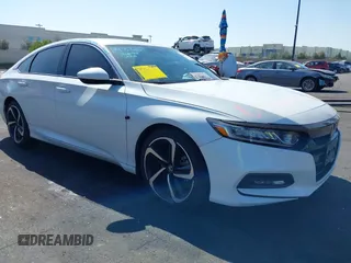2019 Honda Accord Sedan Sport 1.5T with VIN 1HGCV1F31KA015305, listed as a IAAI auction lot 42094496 with 84,794 mi miles. Bid and sale history available at carsss.com. Image 1.