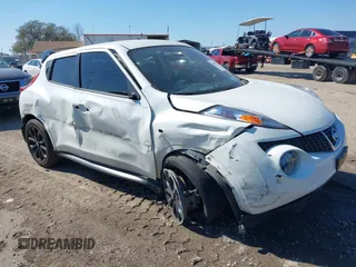 2014 Nissan Juke SV with VIN JN8AF5MV9ET483830, listed as a IAAI auction lot 38807372 with Not provided miles and . Bid and sale history available at DreamBid. Image 1.