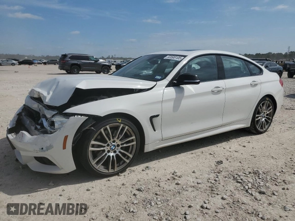 2017 BMW 4 Series 430i with VIN WBA4F7C36HG787941, listed as a Copart auction lot 53508105 with 141,324 mi miles and Salvage title. Bid and sale history available at DreamBid. Image 1.
