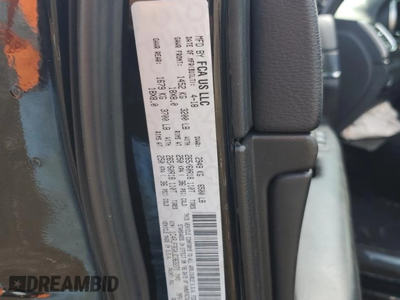 2018 Jeep Grand Cherokee Limited with VIN 1C4RJFBG0JC363271, listed as a Copart auction lot 52819605 with 77,576 mi miles and Salvage Title. Bid and sale history available at DreamBid. Image 14.