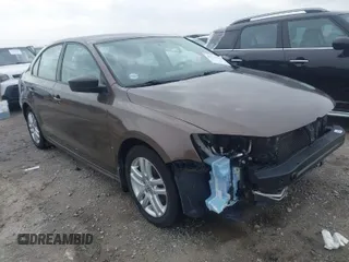 2015 Volkswagen Jetta Sedan 2.0L S with VIN 3VW2K7AJ6FM232169, listed as a IAAI auction lot 41734444 with 129,402 mi miles. Bid and sale history available at carsss.com. Image 1.