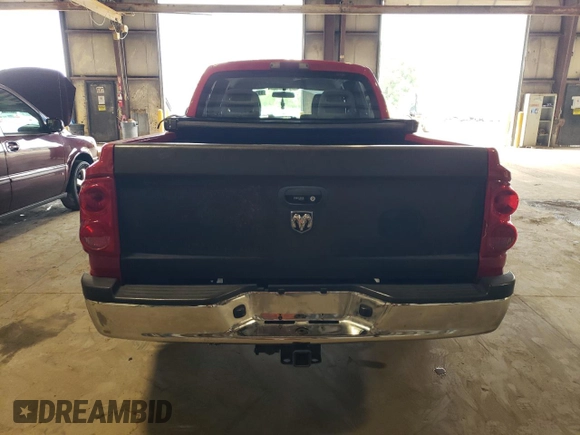 2005 Dodge Dakota SLT with VIN 1D7HE48K95S293853, listed as a Copart auction lot 69125054 with 162,554 mi miles and Salvage Title. Bid and sale history available at DreamBid. Image 6.
