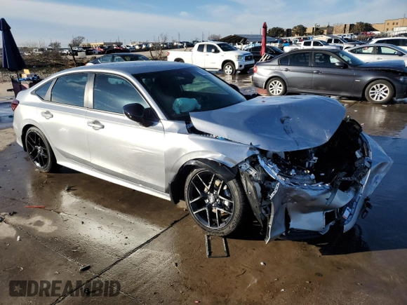 2025 Honda Civic Sedan Sport with VIN 2HGFE2F50SH554911, listed as a Copart auction lot 88038905 with 0 mi miles and Salvage Title. Bid and sale history available at carsss.com. Image 4.